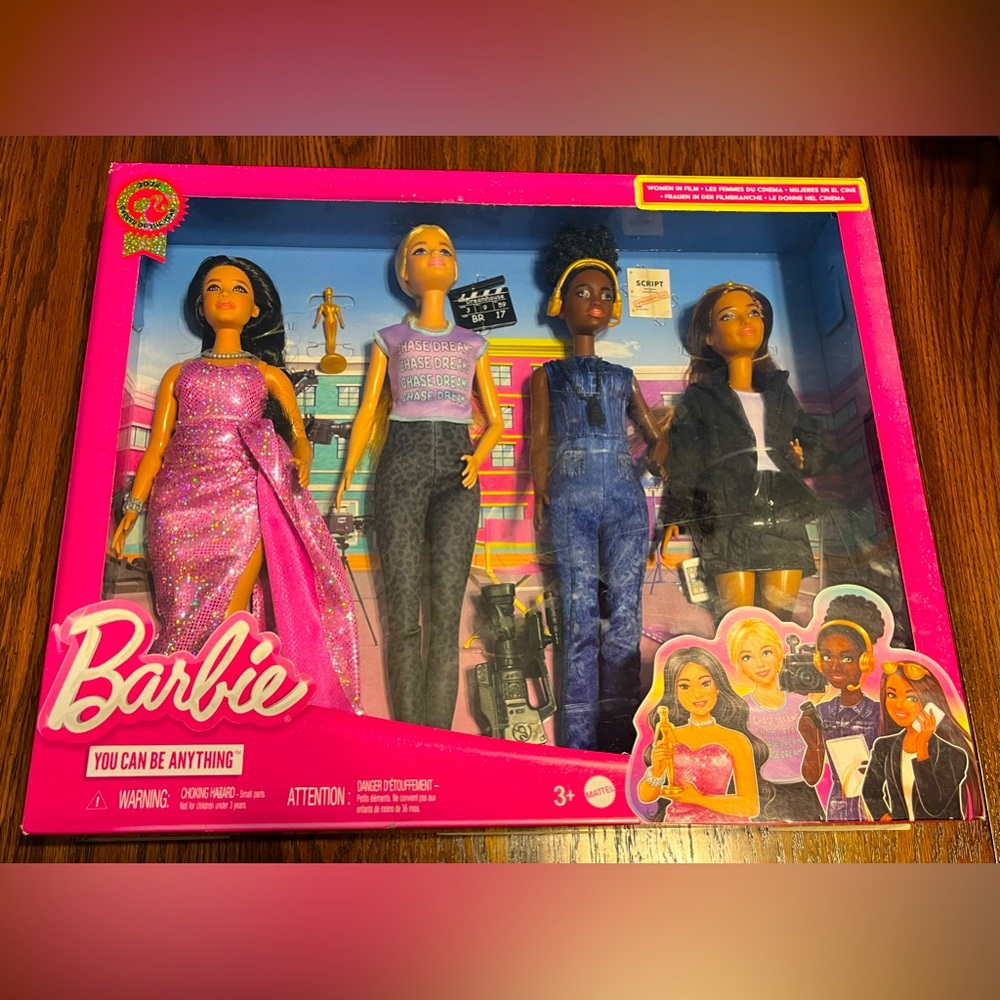 2024 Mattel Barbie Career of the Year Women in Film Set of 4 Dolls #HRG54 - NEW